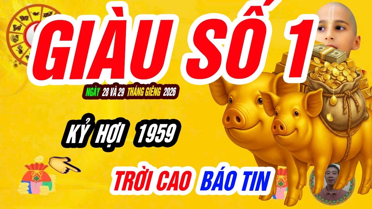 🐖 Ít ai ngờ! KỶ HỢI 1959 – Lộ rõ 2 ngày cuối tháng giêng 2026, VÀNG CHẤT ĐẦY NHÀ