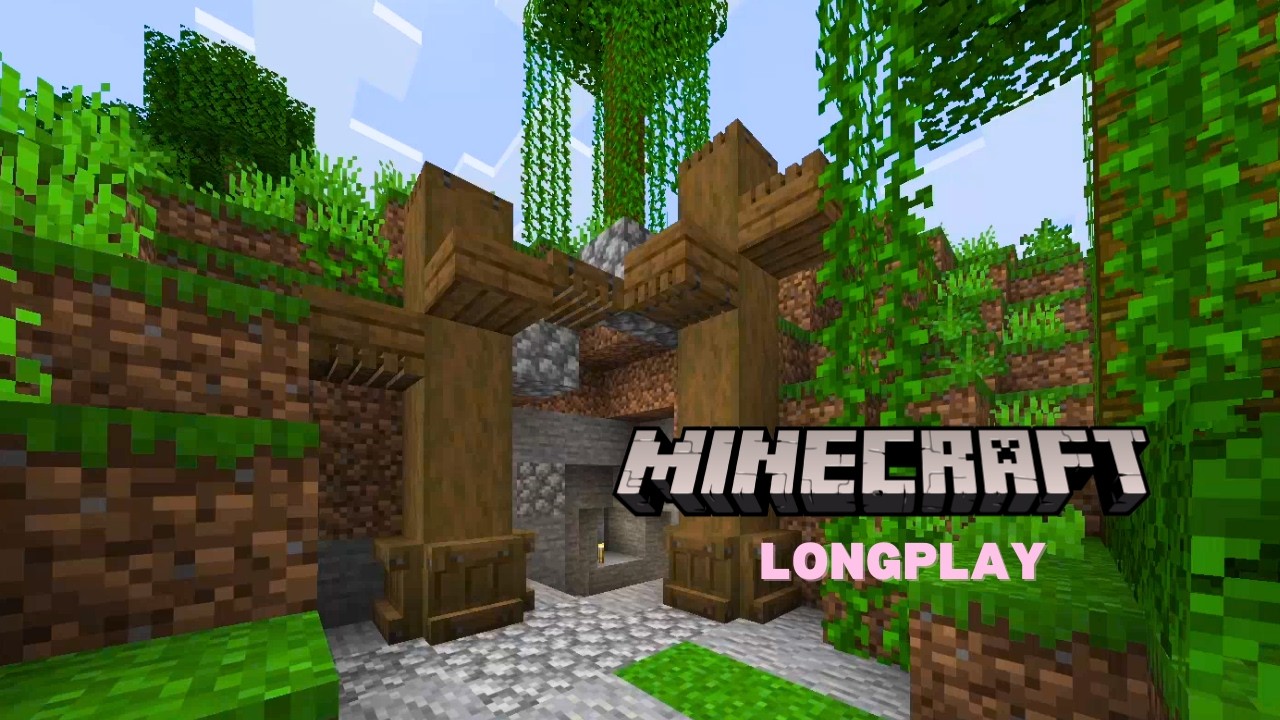 Mine Base and Exploring - Minecraft Longplay (No Commentary)