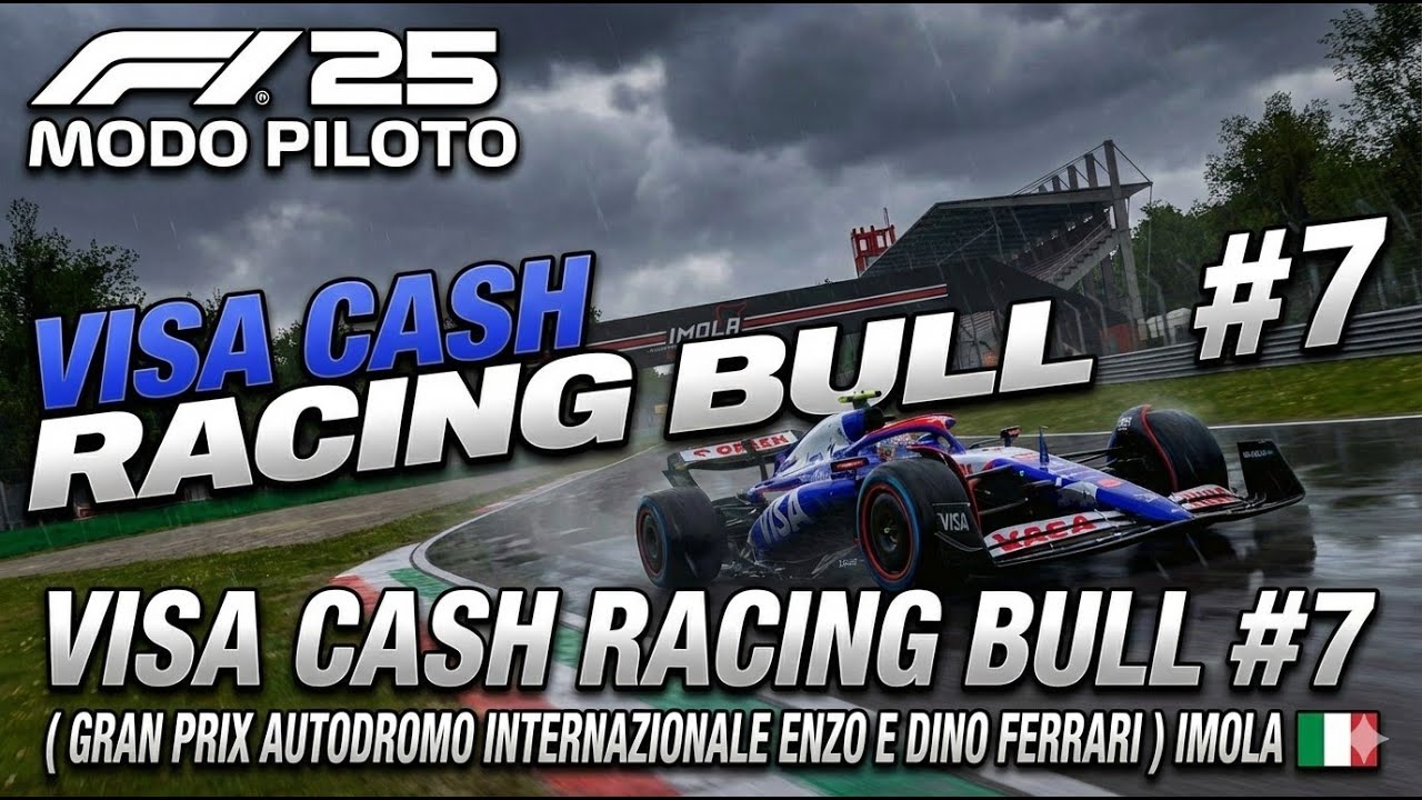 F1 25 MODO PILOTO | Racing Bulls Visa Cash 🇮🇹 #7 | Imola meteorología loca | El ICEMAN resiste