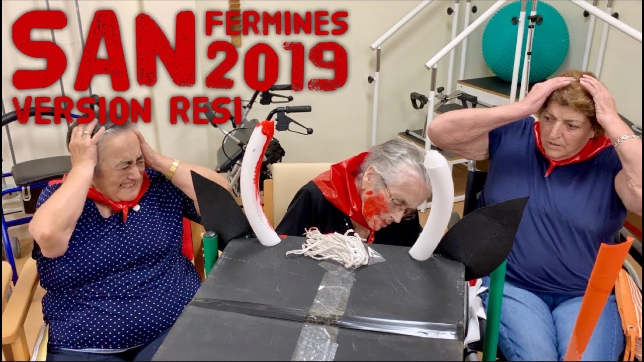 SAN FERMINES 2019 encierro en la Residencia