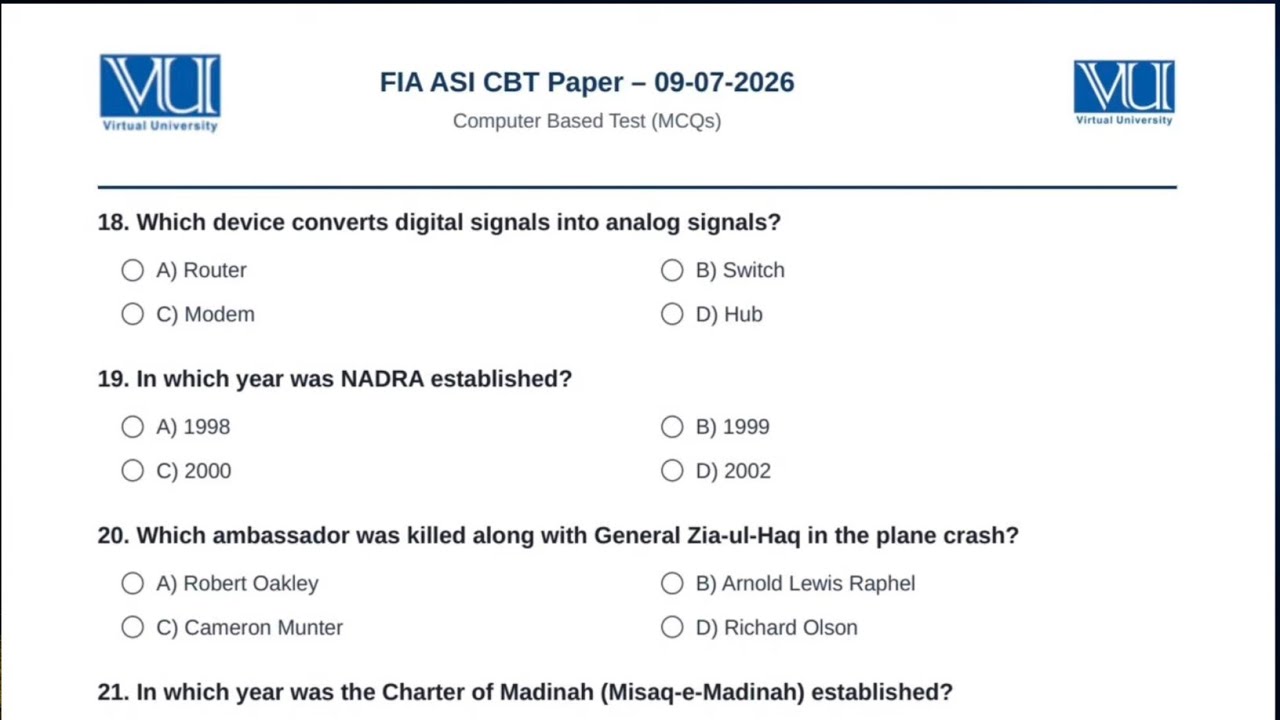 How to pass the FIA test 