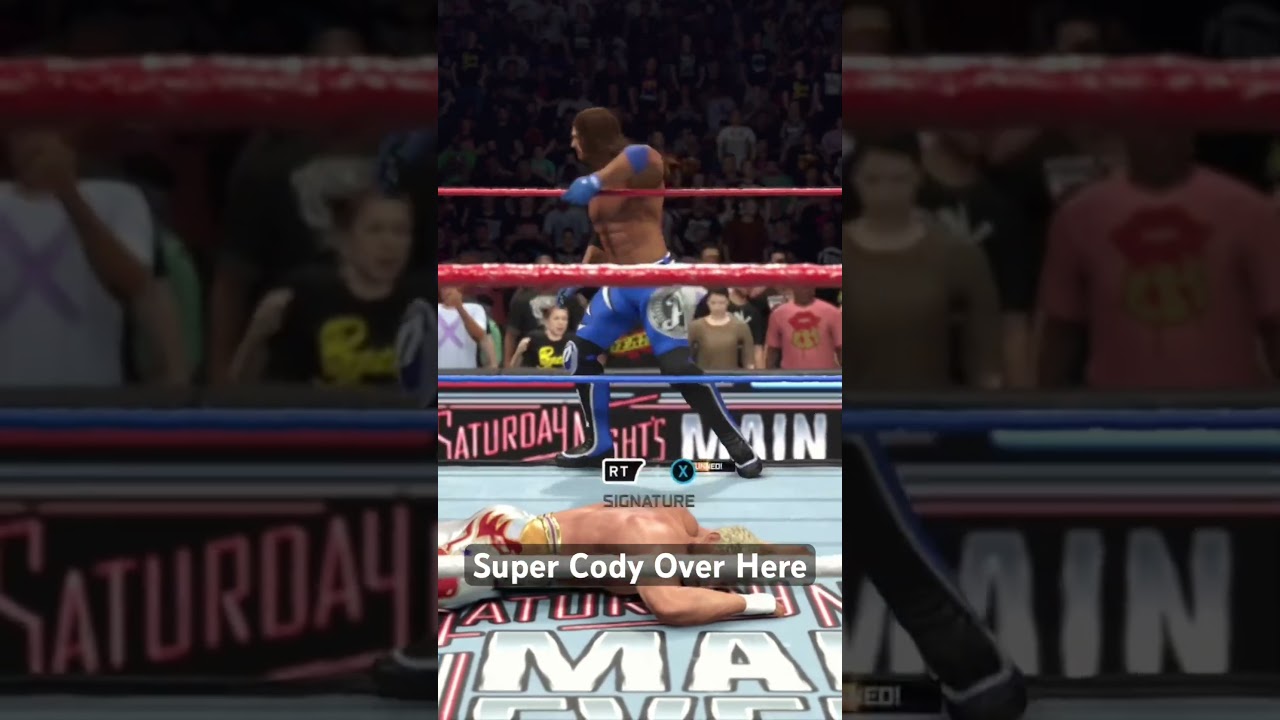 Super Cody Over Here #wwe #wwe2k #wrestling #wwe2k26 #gaming #codyrhodes #ajstyles #shorts #short