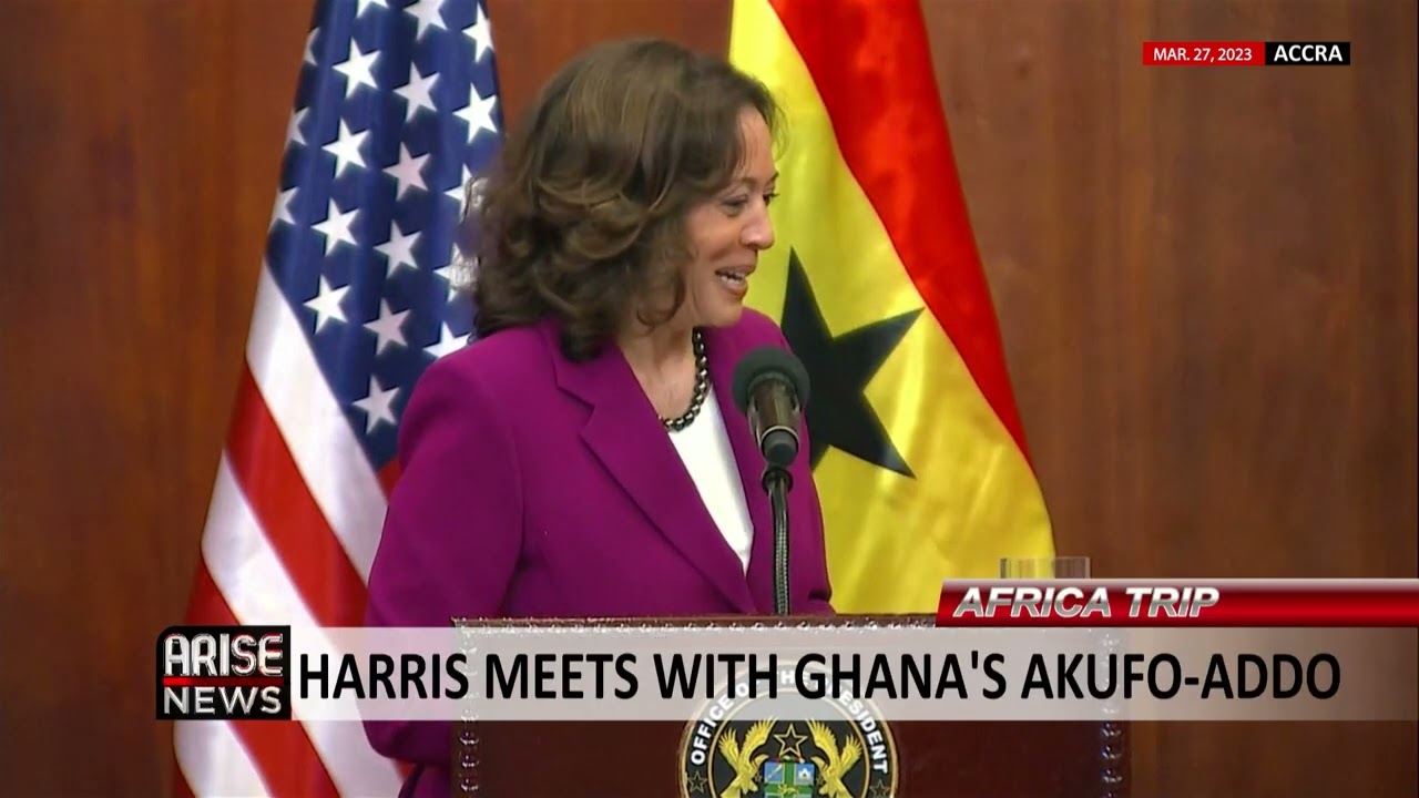 AFRICA TRIP: VICE PRESIDENT HARRIS MEETS WITH GHANA'S AKUFO-ADDO