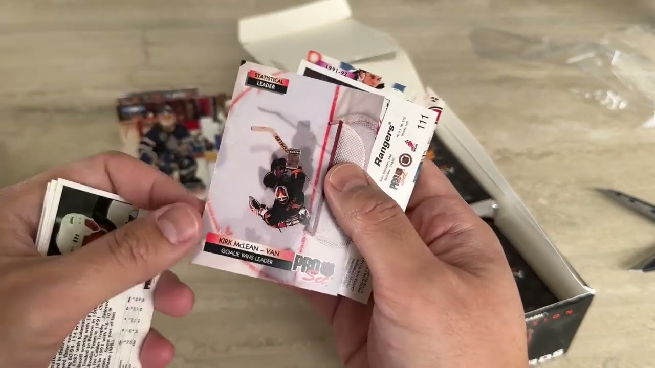 Hunting for rare Kirk McLean autos in 1992-93 Pro Set Hockey