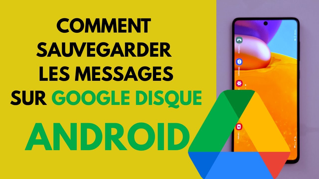 Comment sauvegarder les messages textos sur Google Disque