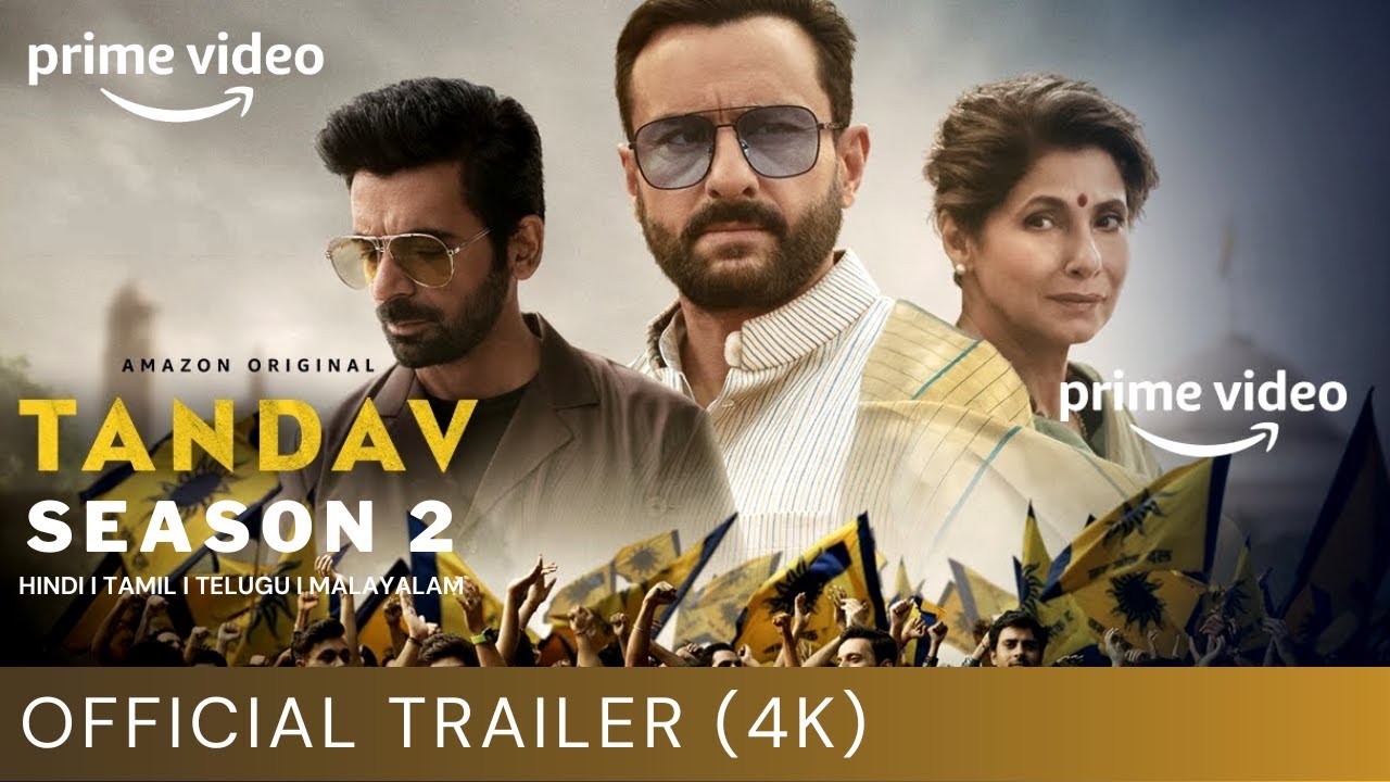 Tandav Season 2 Official Trailer I Amazon Prime I New Web Series Trailer 2022 I Saif Ali Khan