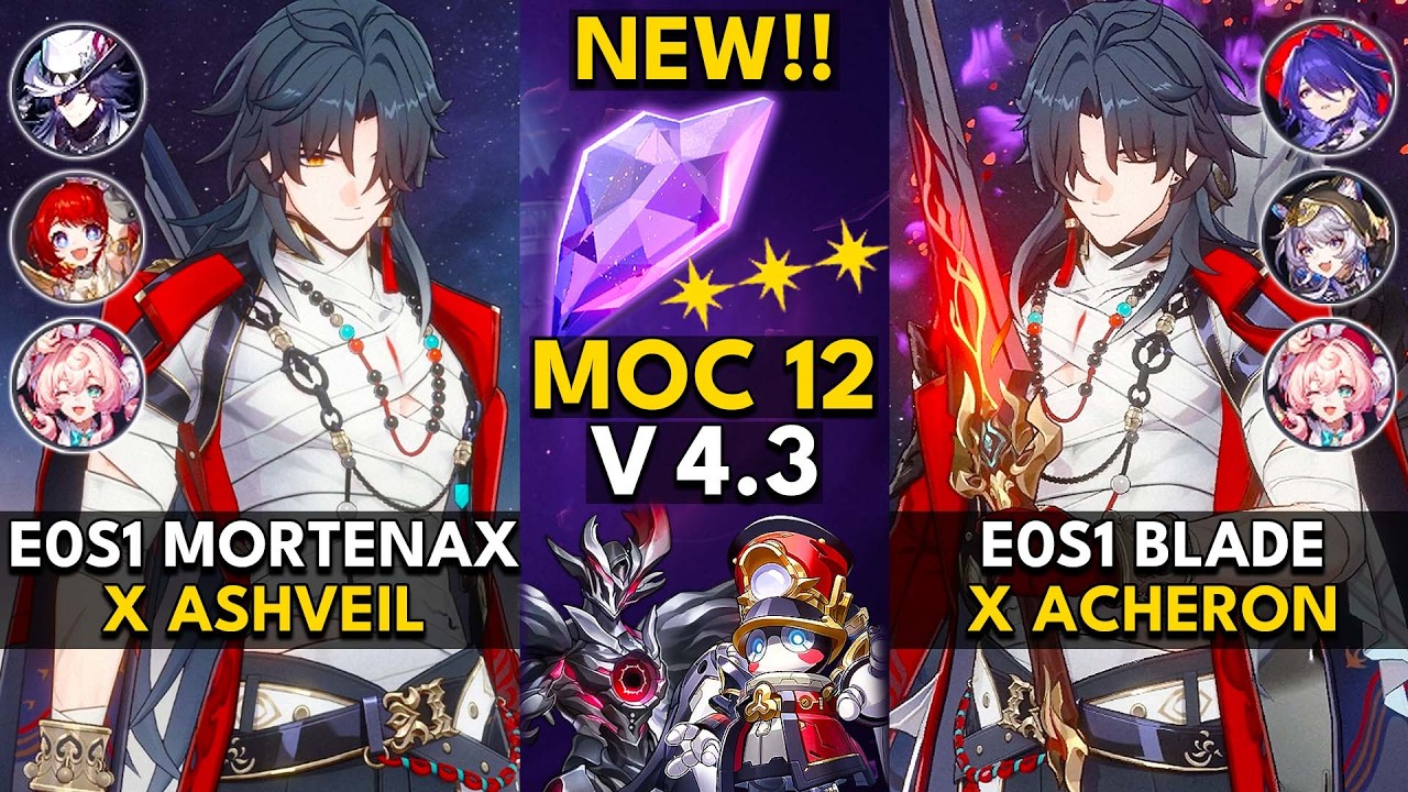E0S1 Mortenax Blade x Ashveil & Acheron | Memory of Chaos Floor 12 (3 Stars) | HSR 4.3