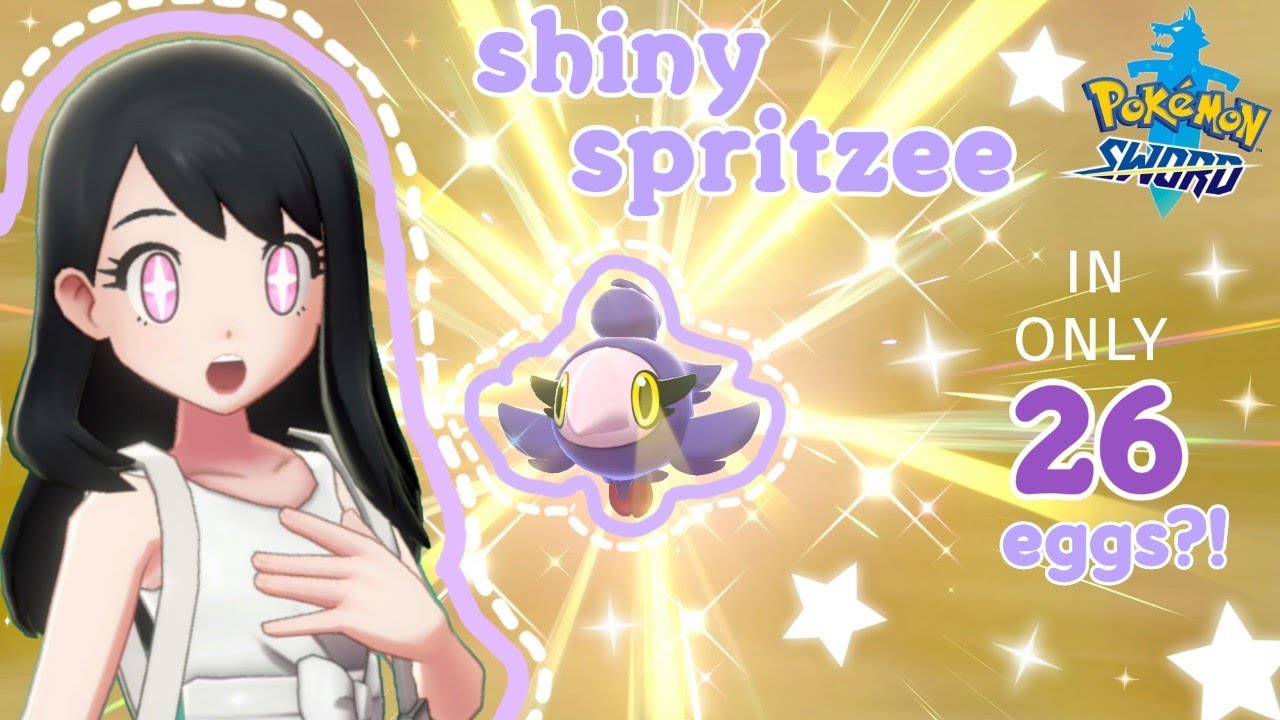 ♡ SHINY SPRITZEE in 26 eggs using Masuda Method! (Pokemon Sword) ♡