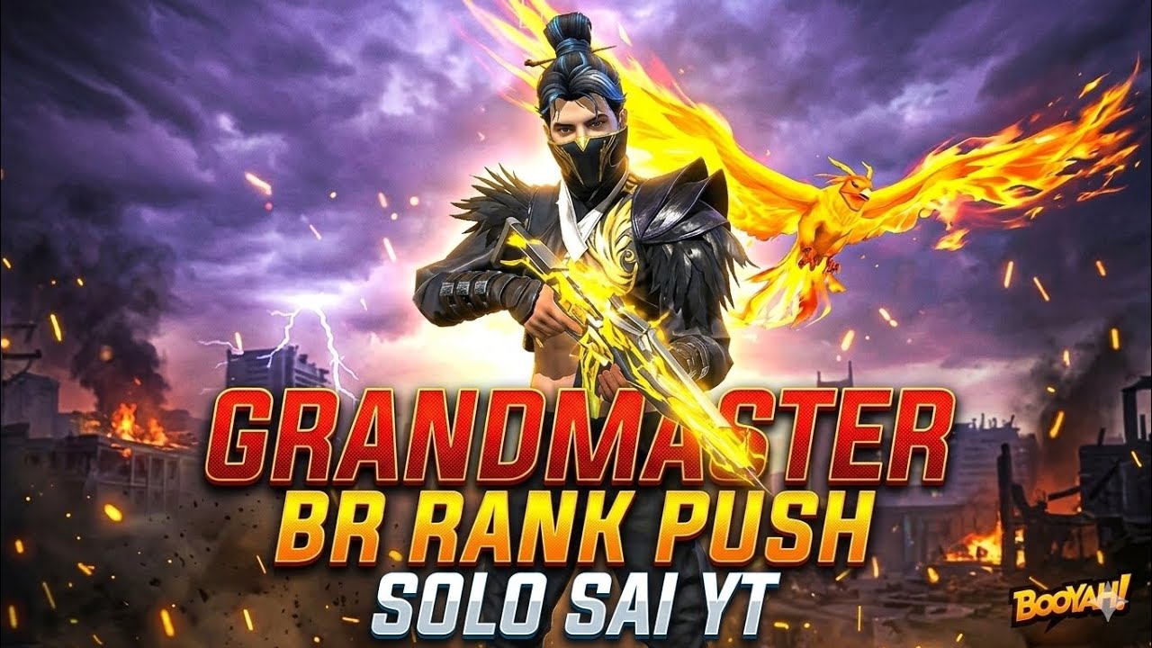 BR RANK push in grand master 🎮📈