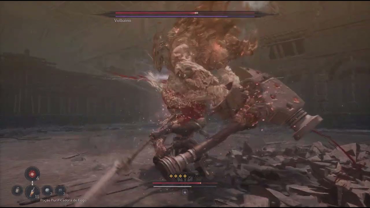 The First Berserker: Khazan - Combate contra o Volbaiano