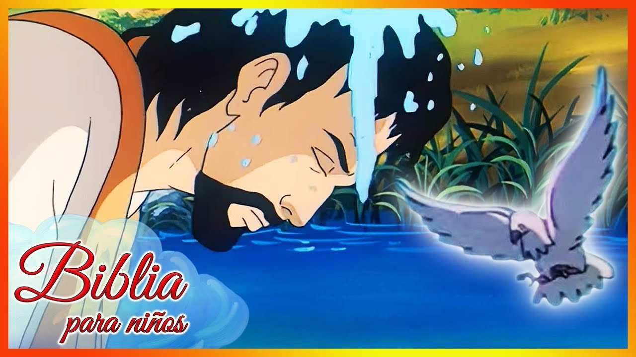 Biblia para niños: Juan el Bautista y el bautismo de Jesús en el río Jordán | Nuevo Testamento