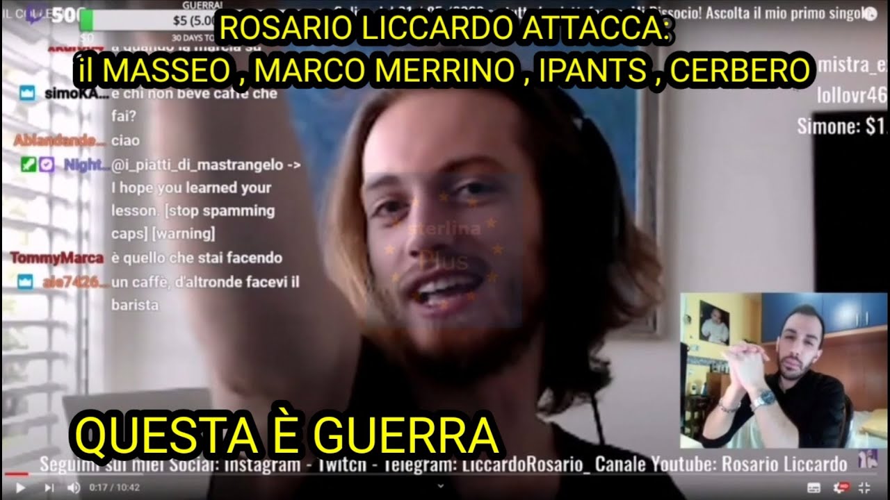 ROSARIO LICCARDO GUERRA CONTRO IL MASSEO , MARCO MERRINO , CERBERO , IPANTS | LIVE COMPLETA