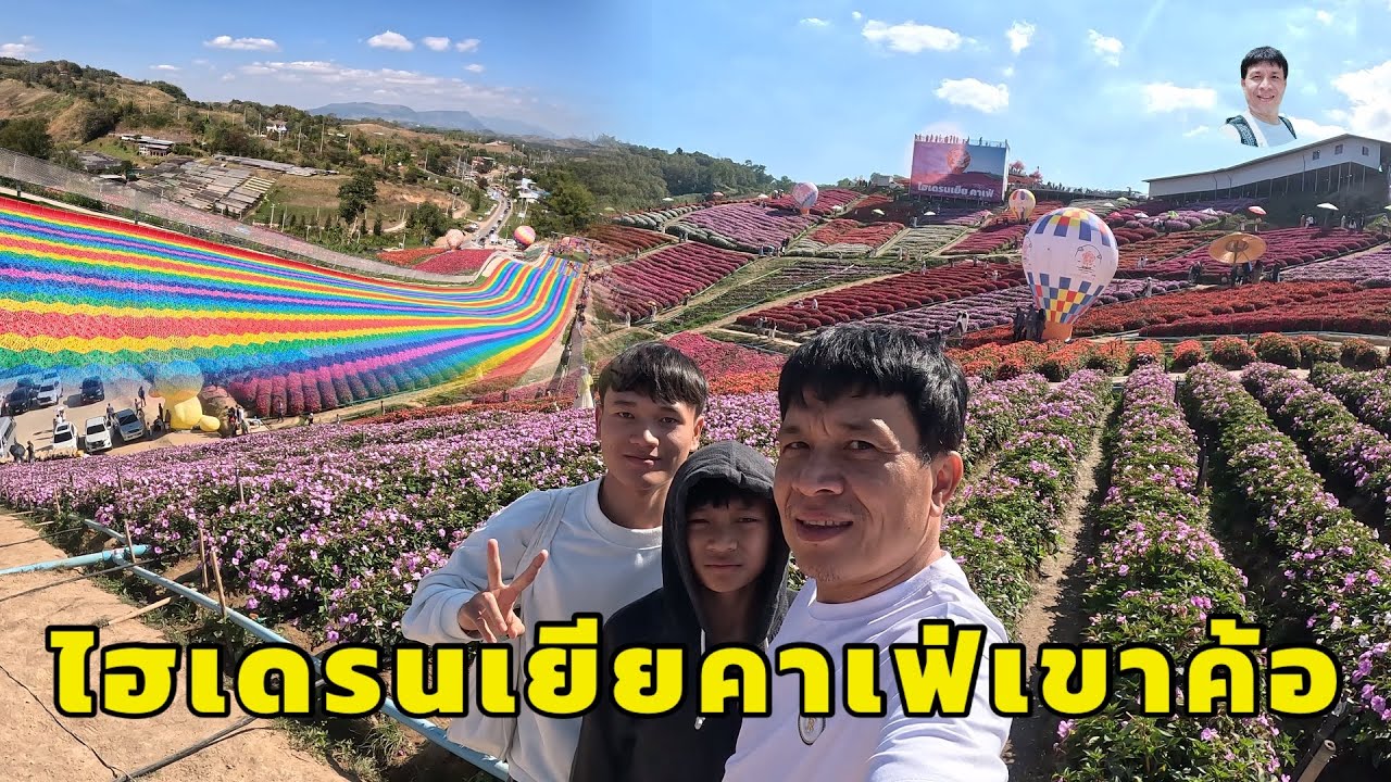 พาเที่ยวเขาค้อชมดอกไฮเดรนเยียเล่นสไลด์เดอร์สายรุ้ง