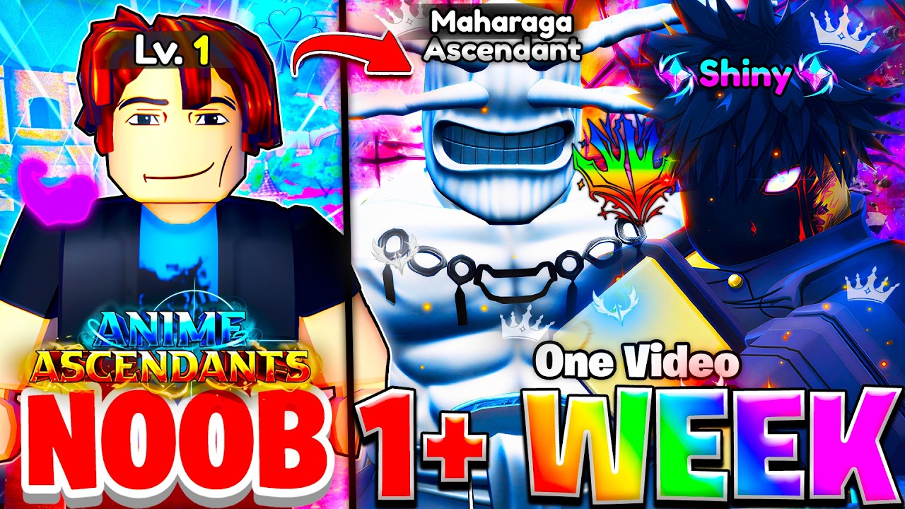 I Spent 1+ Week Getting OVERPOWERED & Completing Anime Ascendants!