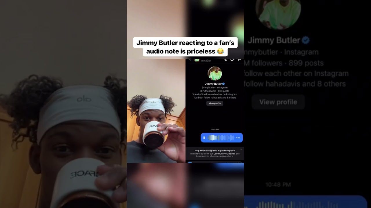 Jimmy Butler's reaction to a fan's DM is gold 🤣