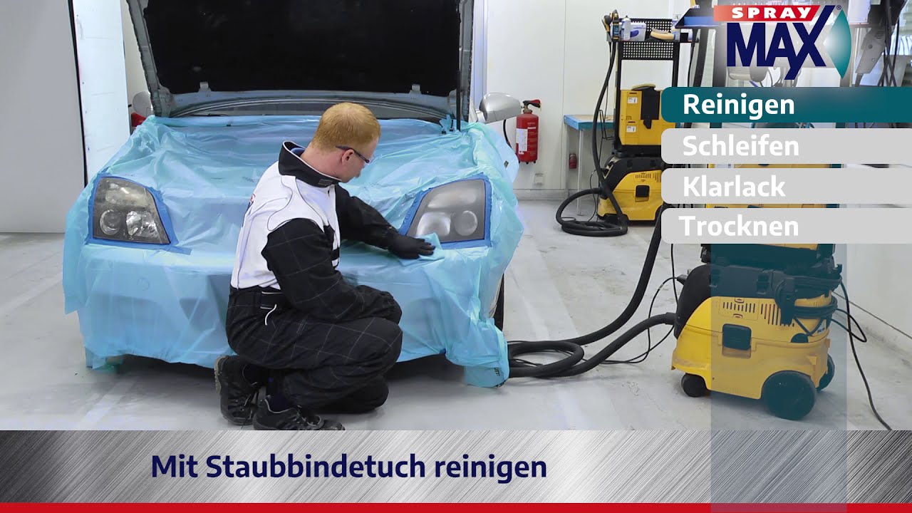 SprayMax - 2K 2in1 Scheinwerferklarlack Anwendung
