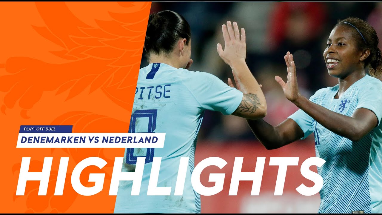 Highlights: Denemarken - OranjeLeeuwinnen (09/10/2018) WK 2019 Play-off