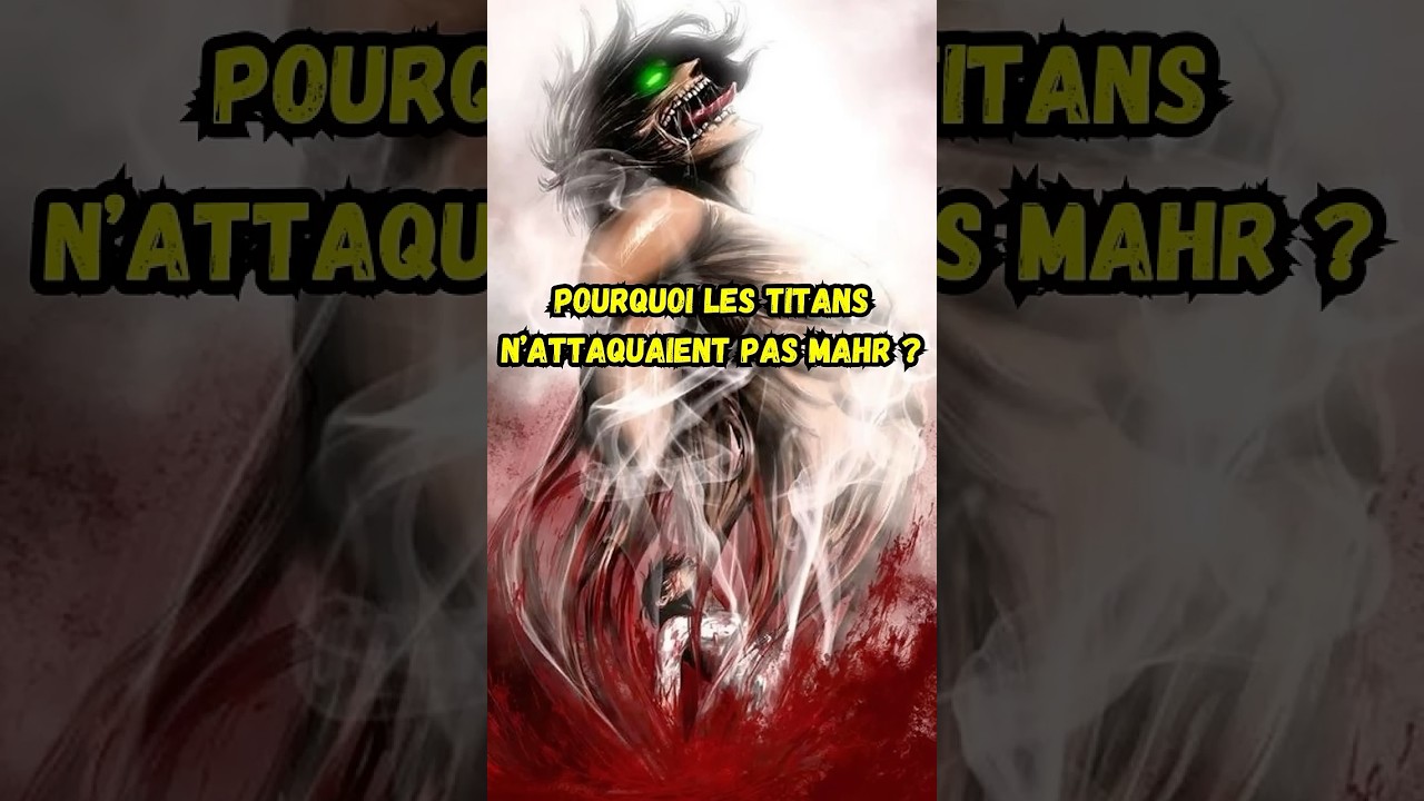 Pourquoi les titans ne mangeaient pas les soldats de mahr dans l'attaque des titans ? #anime #manga