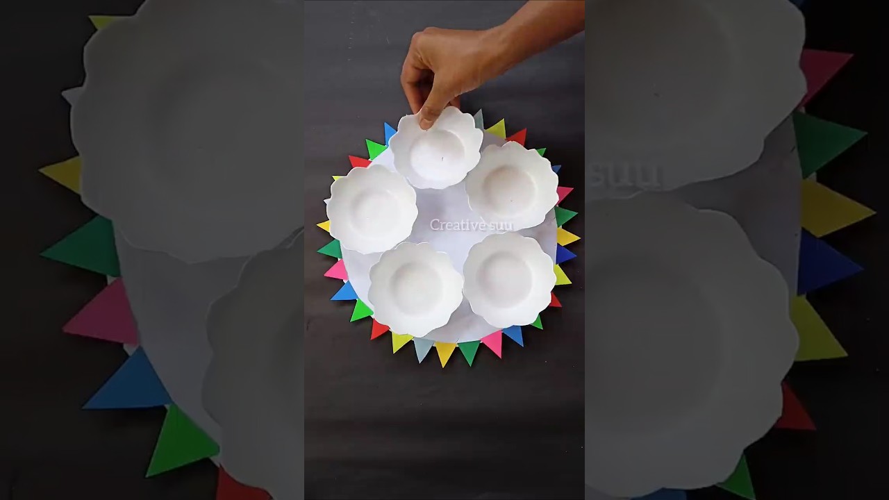 DIY Holi decoration idea ✨ #holi #craft #holitray #holifestival #shorts #diy #decoration  #treding