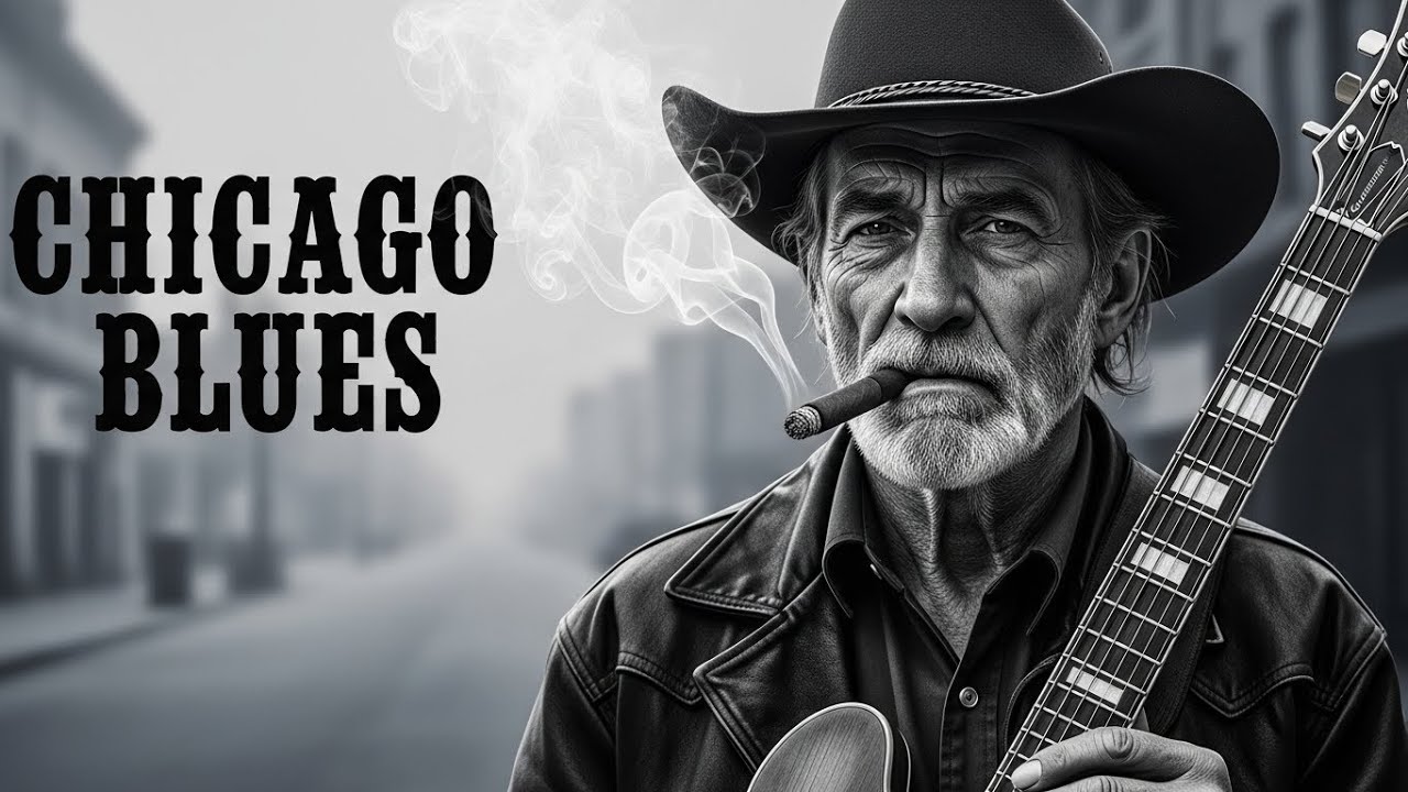 Electric Chicago Blues Wave Sweeping the City as Midnight Guitars Sing with Passion