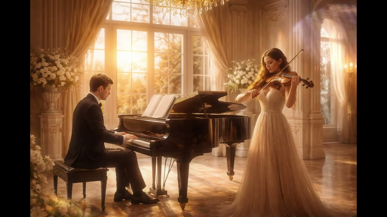 Echoes in the Ivory Hall – Classical Violin & Piano Instrumental