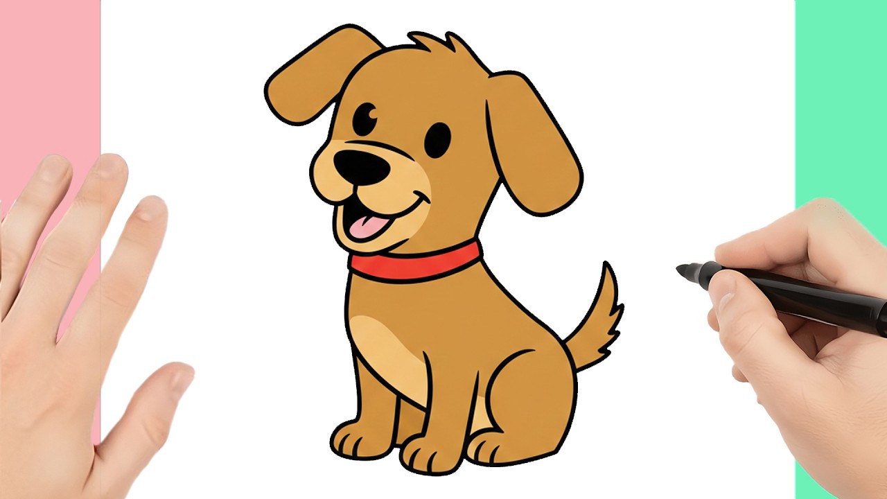 Cómo Dibujar un PERRITO KAWAII Paso a Paso 🐶🦴 | Dibujo de Perro Fácil para Niños