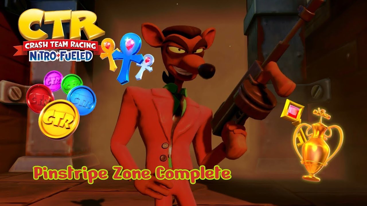 Crash Team Racing Nitro-Fueled Adventure Zone 4 All Trophy, All CTR Tokens, And All Gold Relics