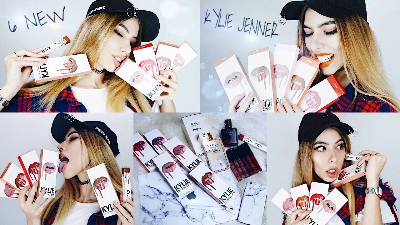 6NEW KYLIE JENNER LIP KIT SWATCHES |MARY JO K, Glosses TRUE BROWN K, EXPOSED, MOON, MALIBOO, PUMPKIN