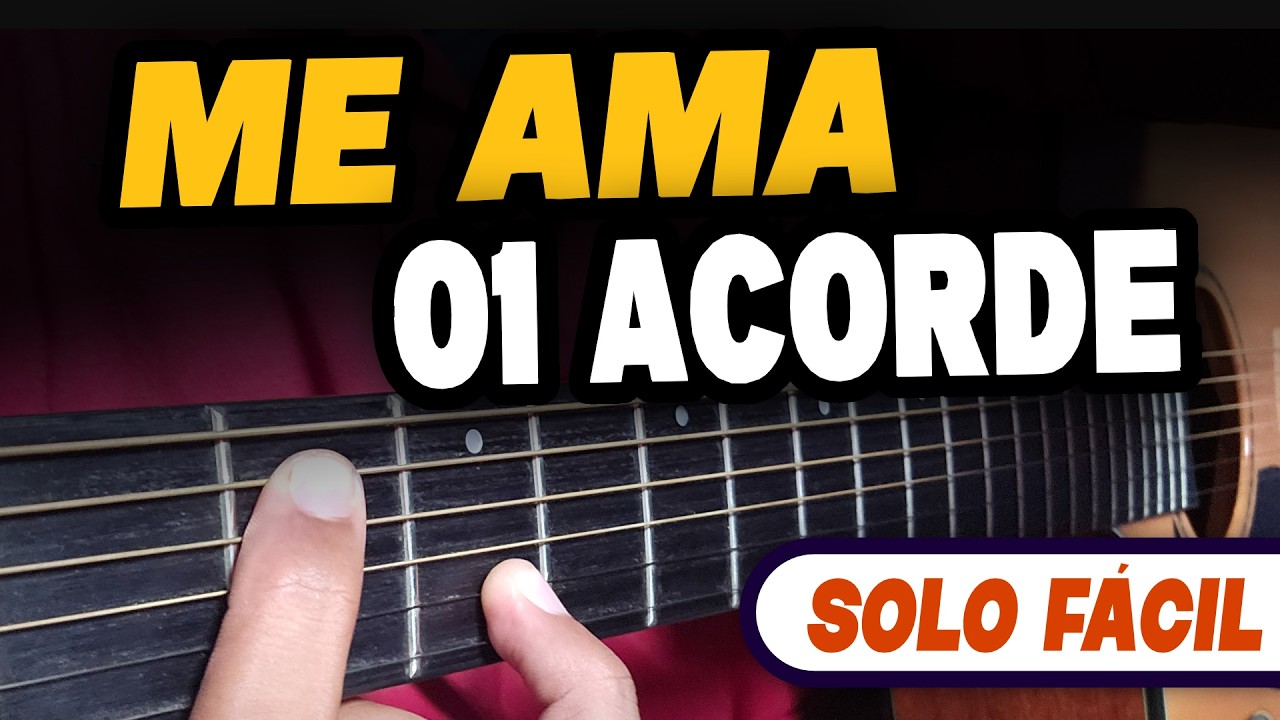Como fazer o SOLO louvor ME AMA do Jeito Fácil usando 1 ACORDE! 
