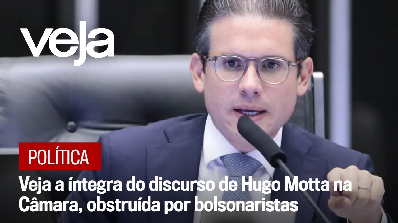 Veja a íntegra do discurso de Hugo Motta na Câmara, obstruída por bolsonaristas