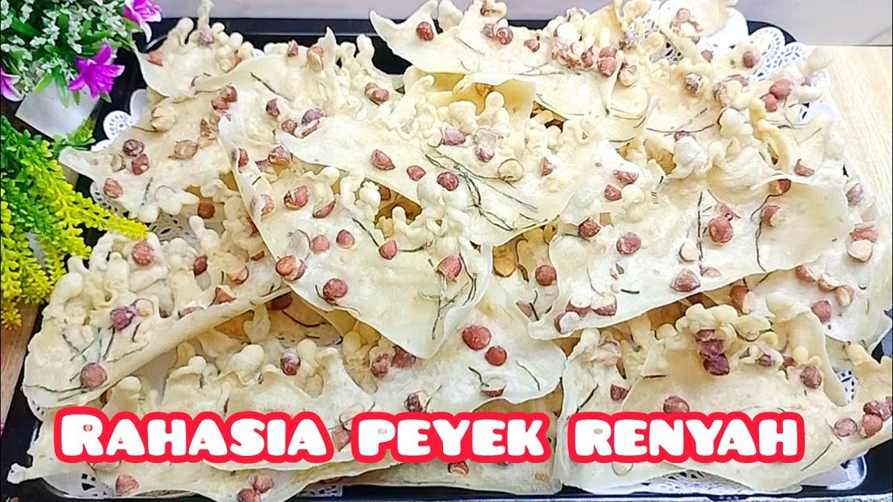RESEP PEYEK KACANG TEPUNG KETAN SUPER DUPER RENYAH TIDAK BERMINYAK.