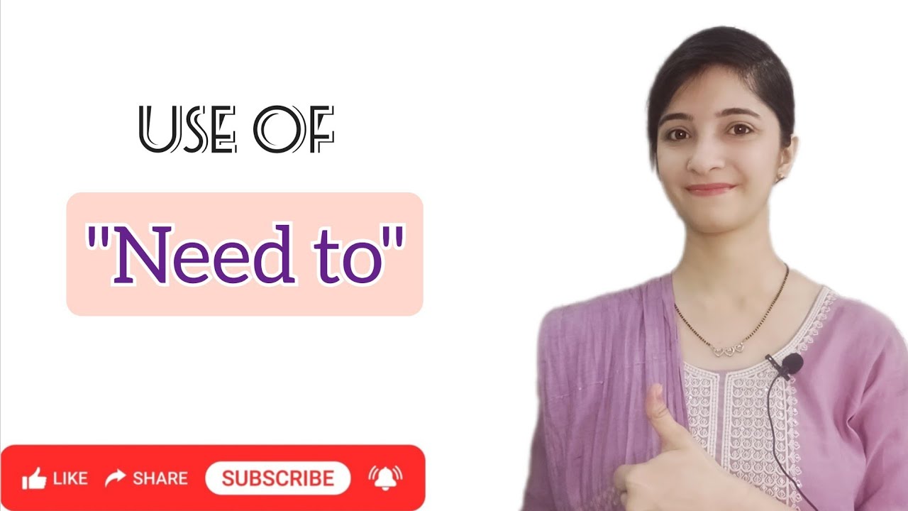✅ How to Use “Need To” in English | Spoken English Lesson