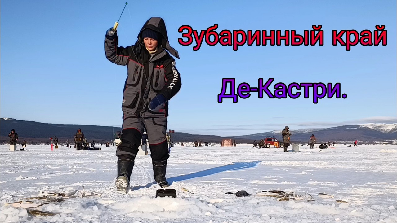 Зубари в Де-Кастри. Ловля Зубарей на Блесны. Зимняя Рыбалка.
