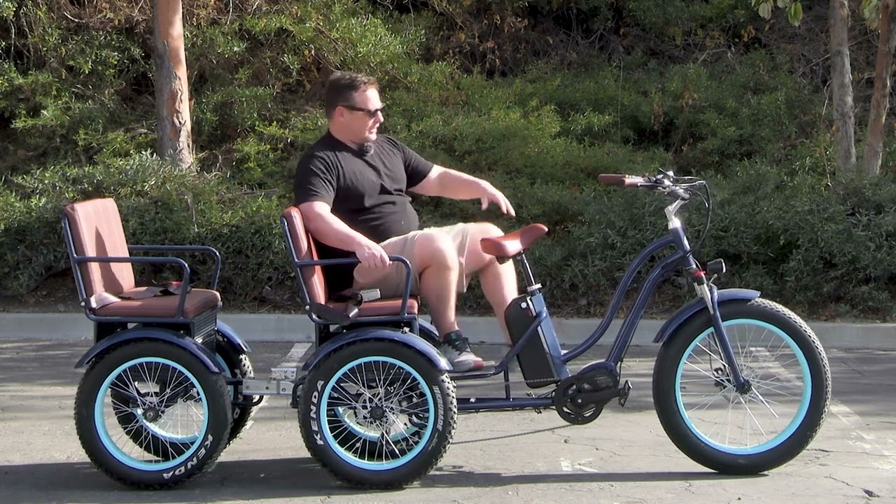 The Best Family Bike - An Electric Bike Rickshaw That Can Fit Up To 7 Family Members!