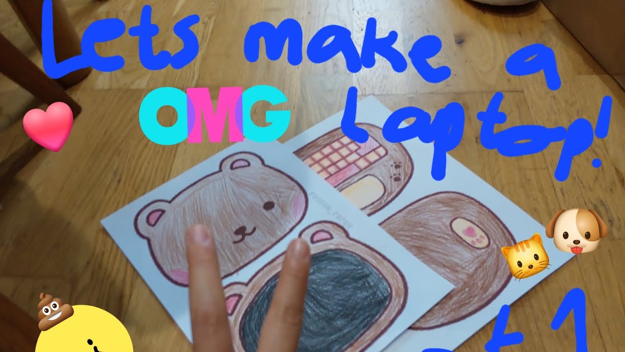 Let's make a squishy paper laptop!! Pt.1 