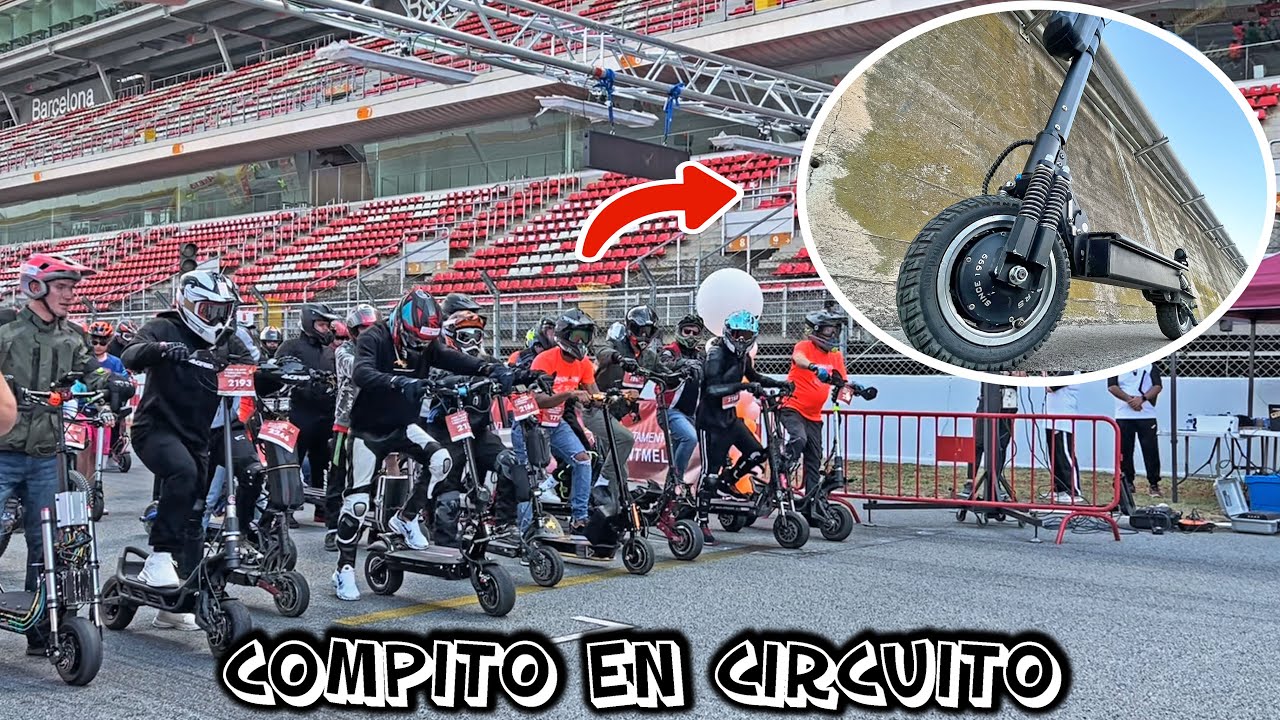 COMPITO en un CIRCUITO de F1 con mi PATINETE ELÉCTRICO