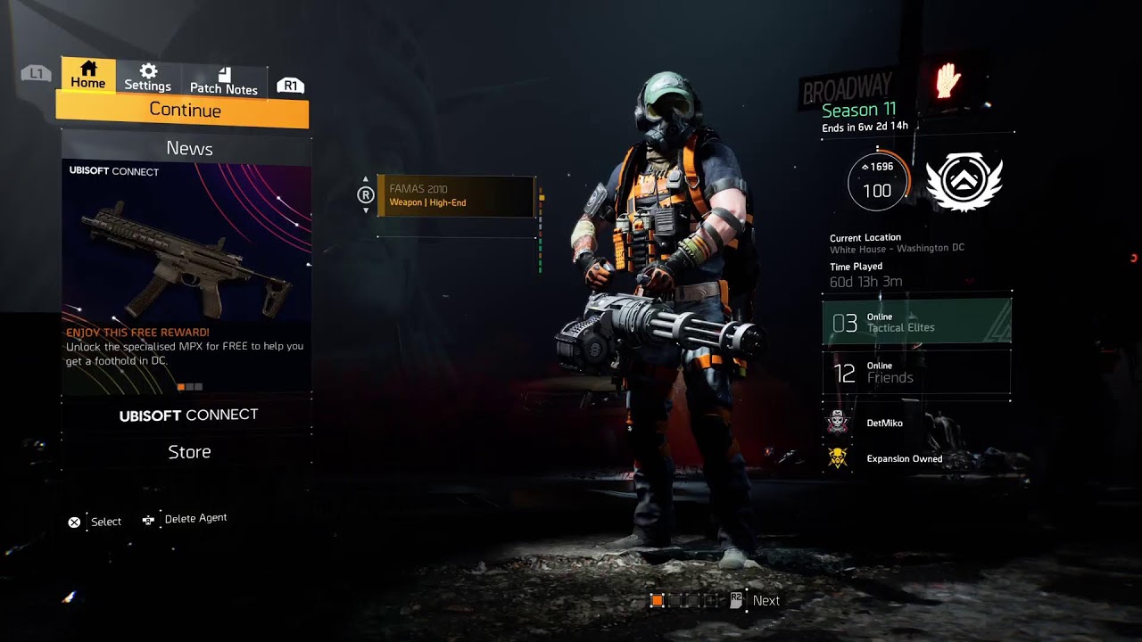 The Division 2 - Expertise Grind - Countdown
