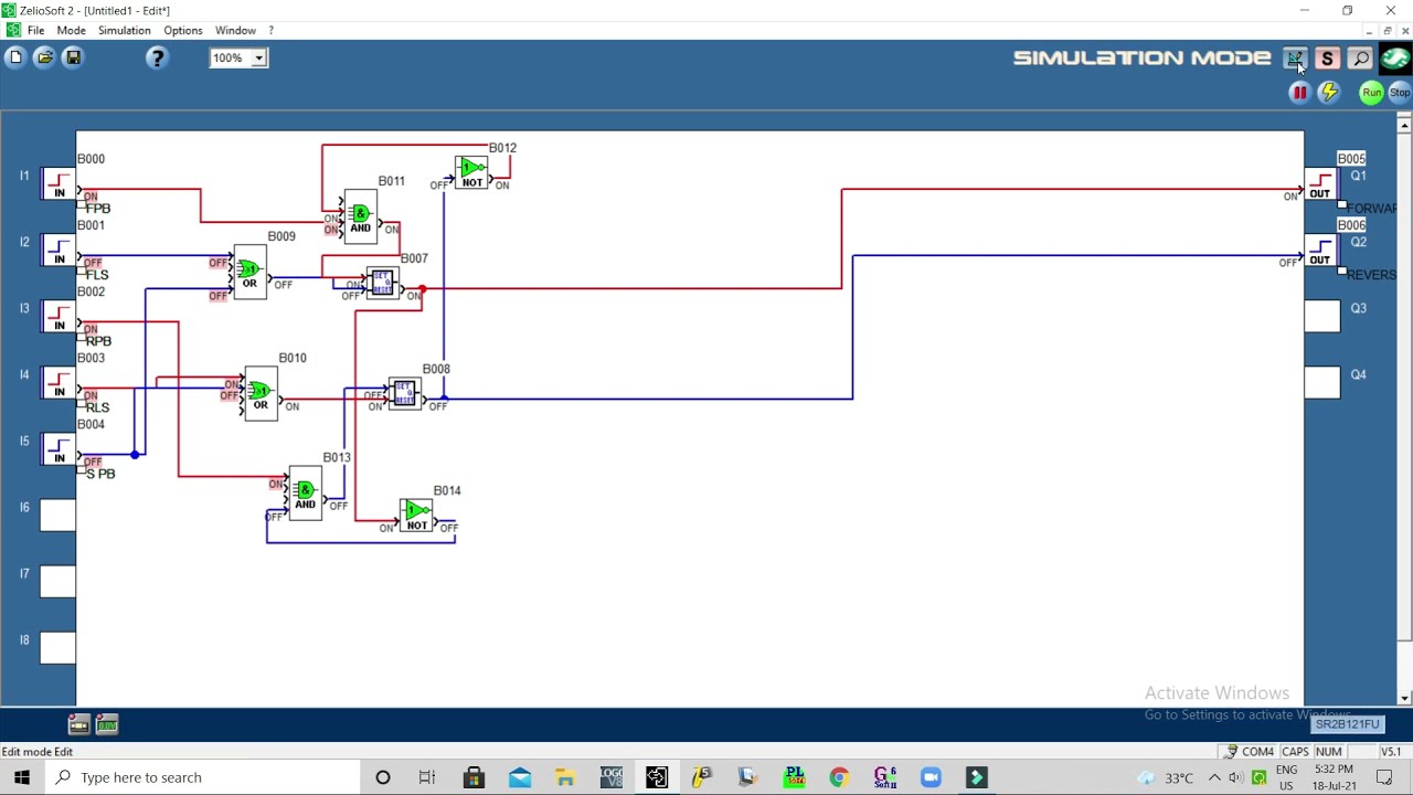 SCHNEIDER ZELIO - PLC TUTORIAL-6 I FORWARD REVERSE MOTOR CONTROL..