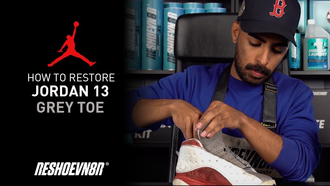 Vick Almighty Restores Air Jordan Grey Toe 13 With Reshoevn8r!
