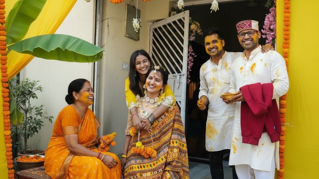 Sister's Haldi Celebration 💛👰