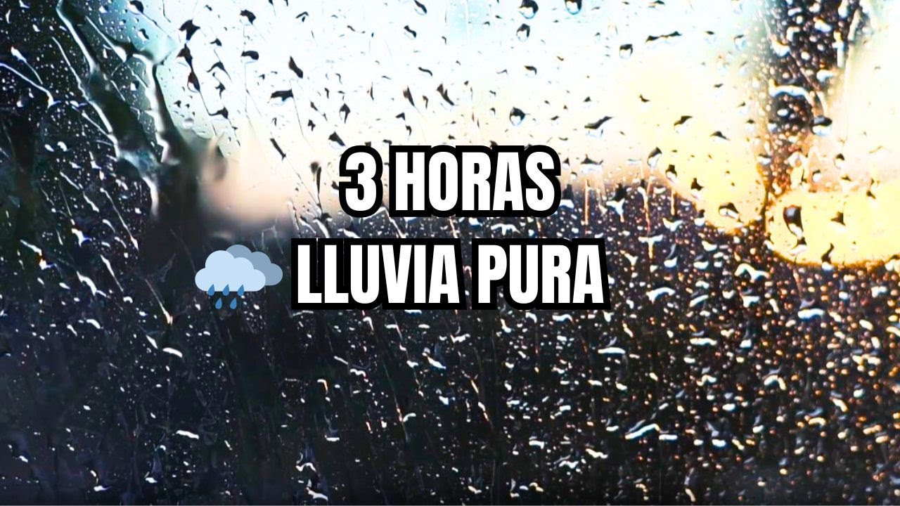 LLUVIA PARA DORMIR🌧️, 3 Horas de Lluvia en la Ventana (Sonido Real)