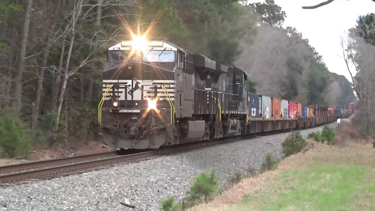 NS 8146 Leads The First Norfolk Southern Train 21D Of 2020 Through Lincolnville SC