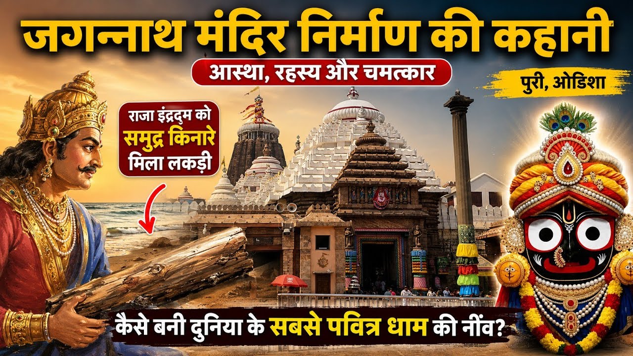 जगन्नाथ मंदिर पूरी ओड़िसा। मंदिर बनने की कहानी नीलमाधव कैसे बने जगन्नाथ।The story of Jagnnath temple.