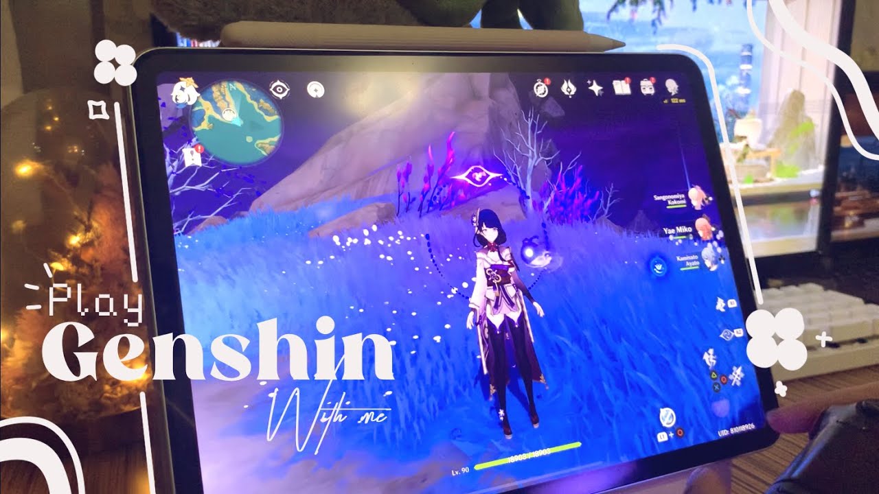 🪵 cozy and aesthetic genshin impact gameplay | ASMR PS4 controller sounds | ipad pro setup