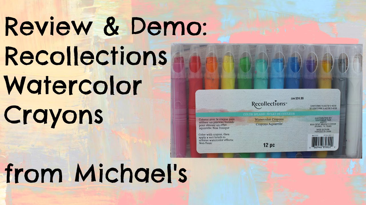 REVIEW/DEMO: Color Splash Watercolor Crayons by Recollections
