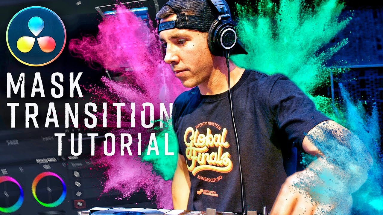 Davinci Resolve 16 | mask transition | Tutorial for Beginners