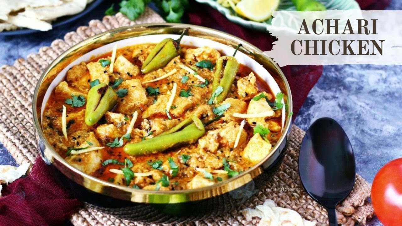 EASY & FLAVOURFUL Boneless Achari Chicken | Achari Murgh with Stuffed Chilies Recipe