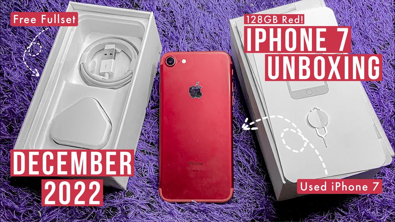 iPhone 7 Unboxing In 2022 | iPhone 7 Red 128Gb