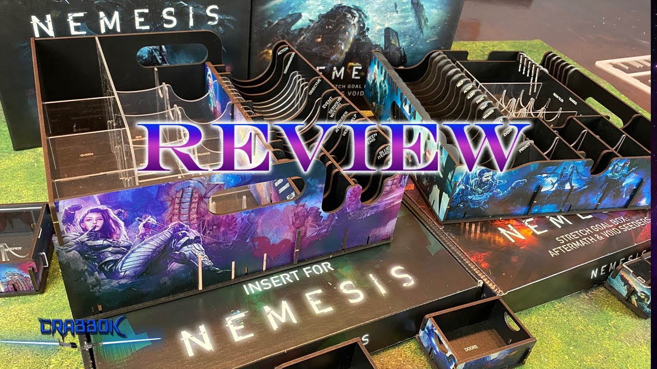Nemesis - UV Print Inserts from e-Raptor - Core Box and Stretch Goal Review!