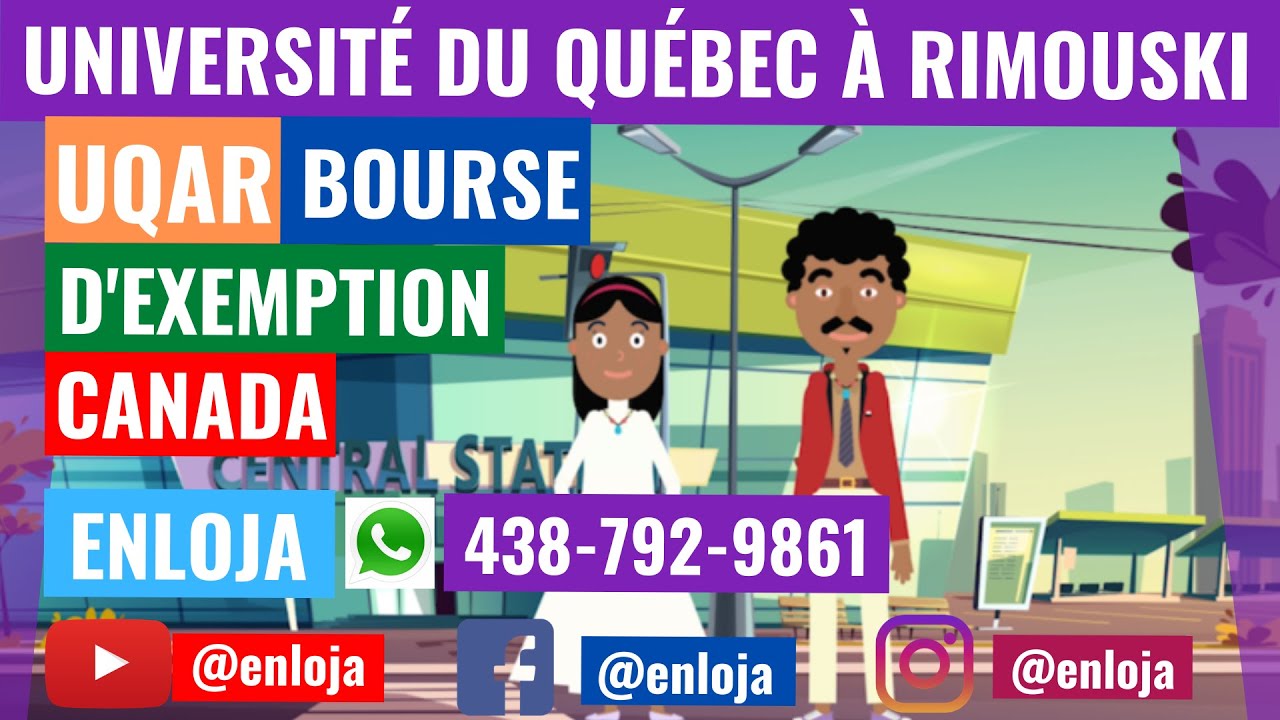 🔵🇨🇦 BOURSES D'EXEMPTION À l'UNIVERSITÉ DU QUÉBEC À RIMOUSKI (UQAR)